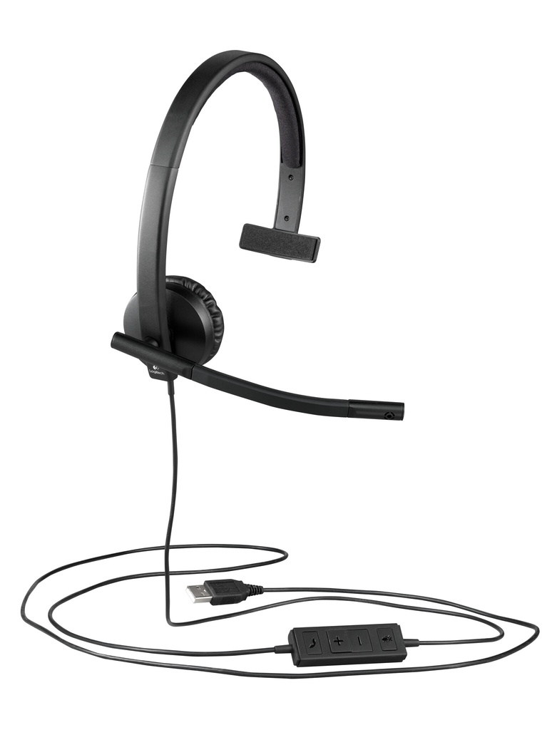 Logitech H570E Headset Bedraad Hoofdband Kantoor/callcenter USB Type-A Zwart - Afbeelding 4