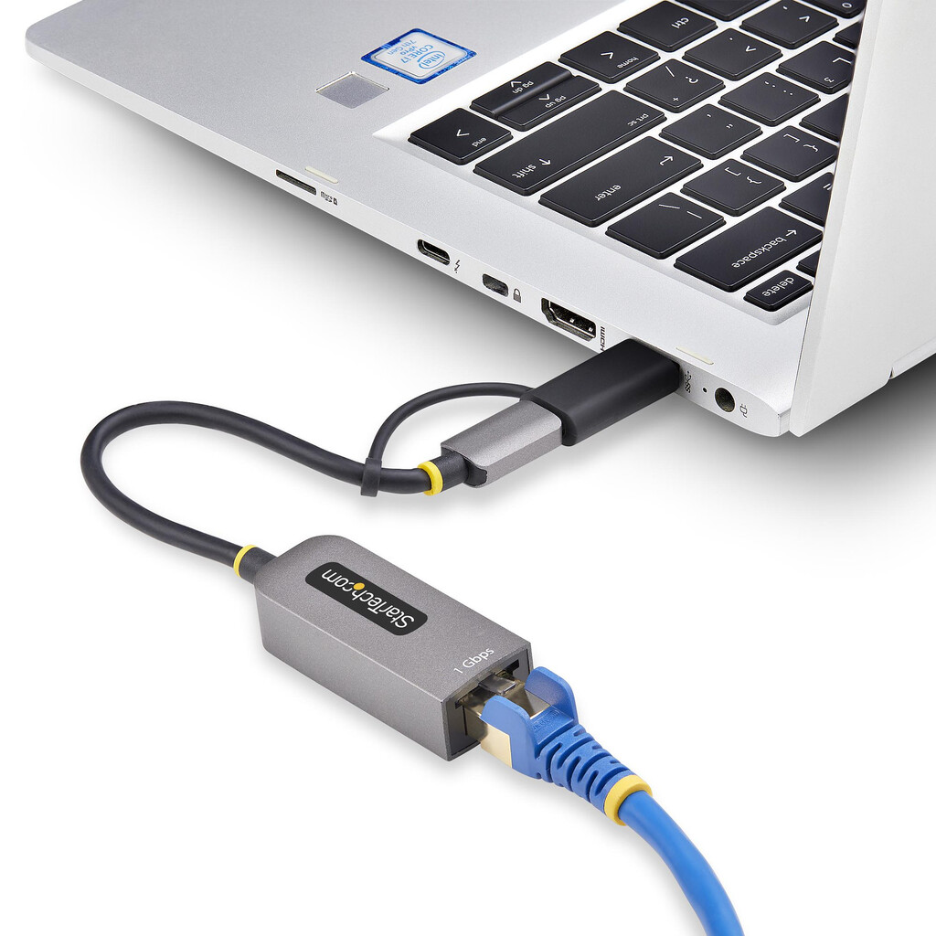 StarTech.com USB-C naar Ethernet Adapter met USB-A Dongle, 10/100/1000Mbps, USB 3.0 naar Gigabit Ethernet Netwerk Adapter, 15cm - Afbeelding 7
