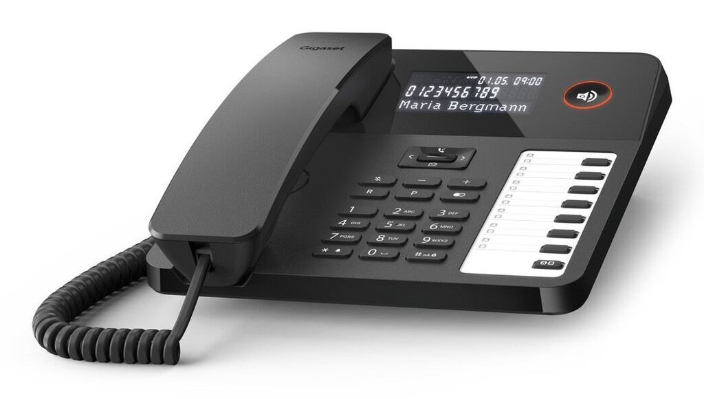 Gigaset DESK 600 Analoge telefoon Nummerherkenning Zwart