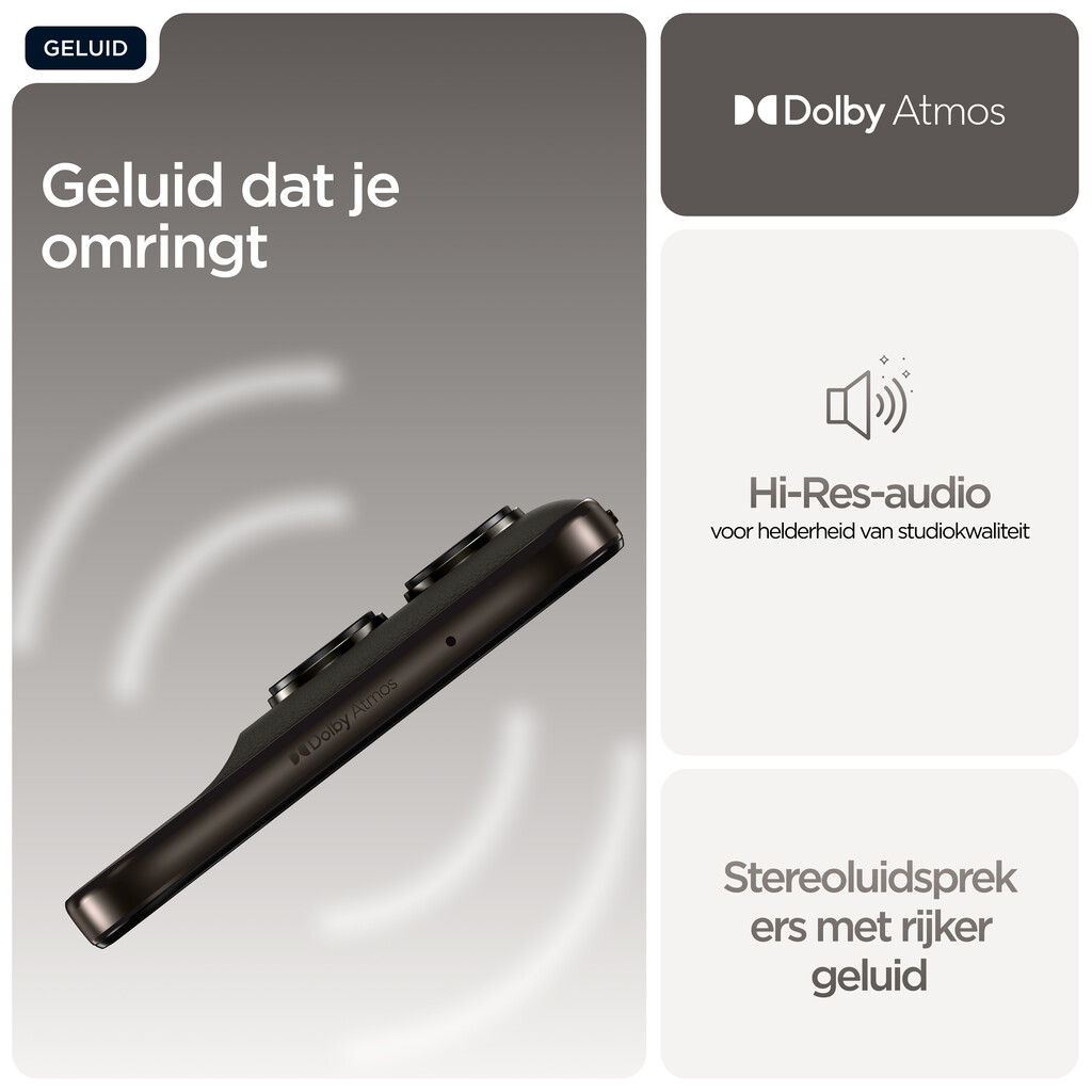 Motorola moto g77 17,3 cm (6.8") Hybride Dual SIM Android 16.0 5G USB Type-C 8 GB 256 GB 5200 mAh Zwart - Afbeelding 7