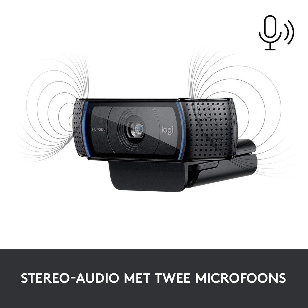 Logitech C920 Pro HD webcam 3 MP 1920 x 1080 Pixels USB Zwart - Afbeelding 4