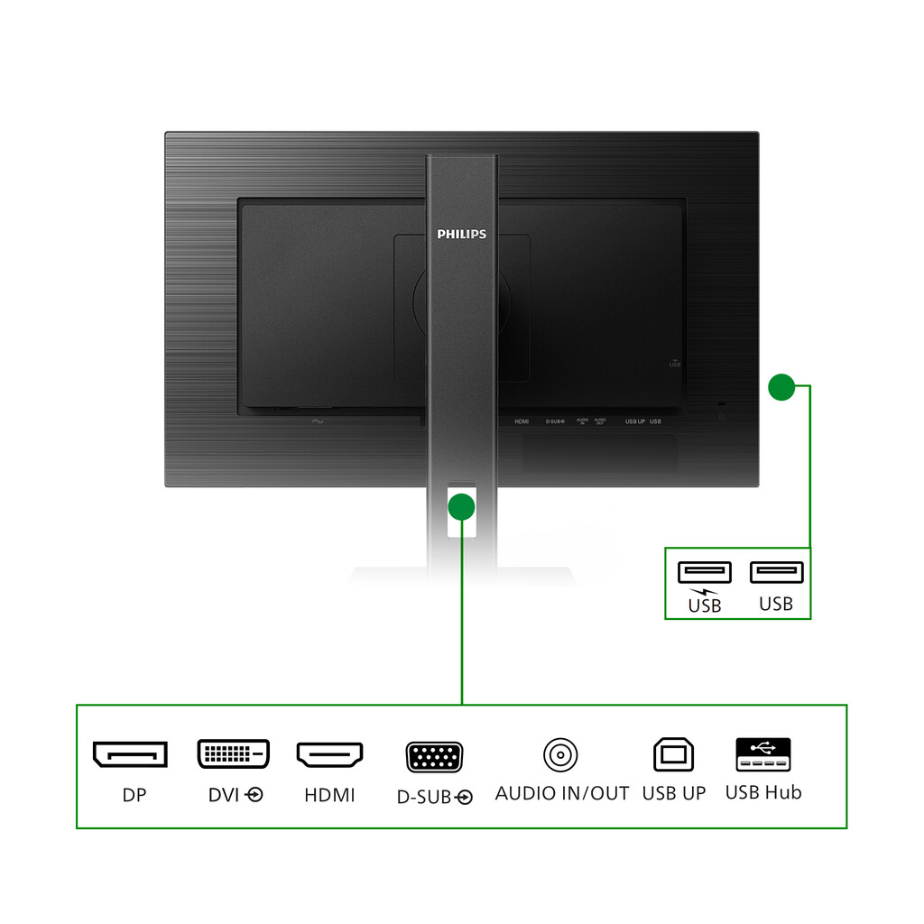 Philips 242B1G/00 computer monitor 60,5 cm (23.8") 1920 x 1080 Pixels Full HD LED Zwart - Afbeelding 9