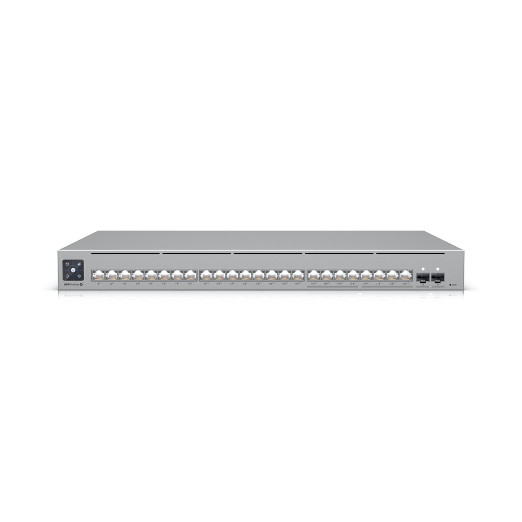 Ubiquiti USW-Pro-Max-24-PoE L3 2.5G Ethernet (100/1000/2500) Power over Ethernet (PoE) Grijs