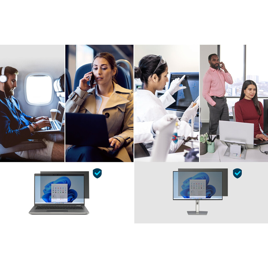 Kensington 2-way Removable Privacy Screen Filter voor Samsung F24T450GYU 24" Monitors 16:10 - Afbeelding 8