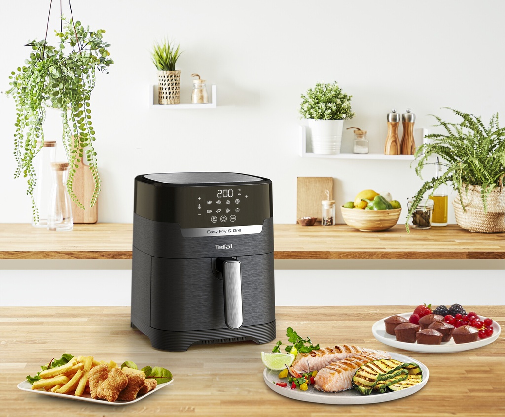 Tefal Easy Fry & Grill Precision XL EY5058 Air fryer 2in1 - 8 programma's - 4,6 L - Afbeelding 11