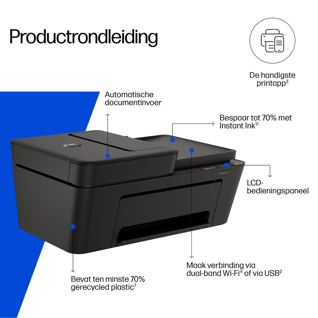 HP DeskJet 4310 Draadloos All-in-One Kleur Printer, Instant Ink - Afbeelding 15