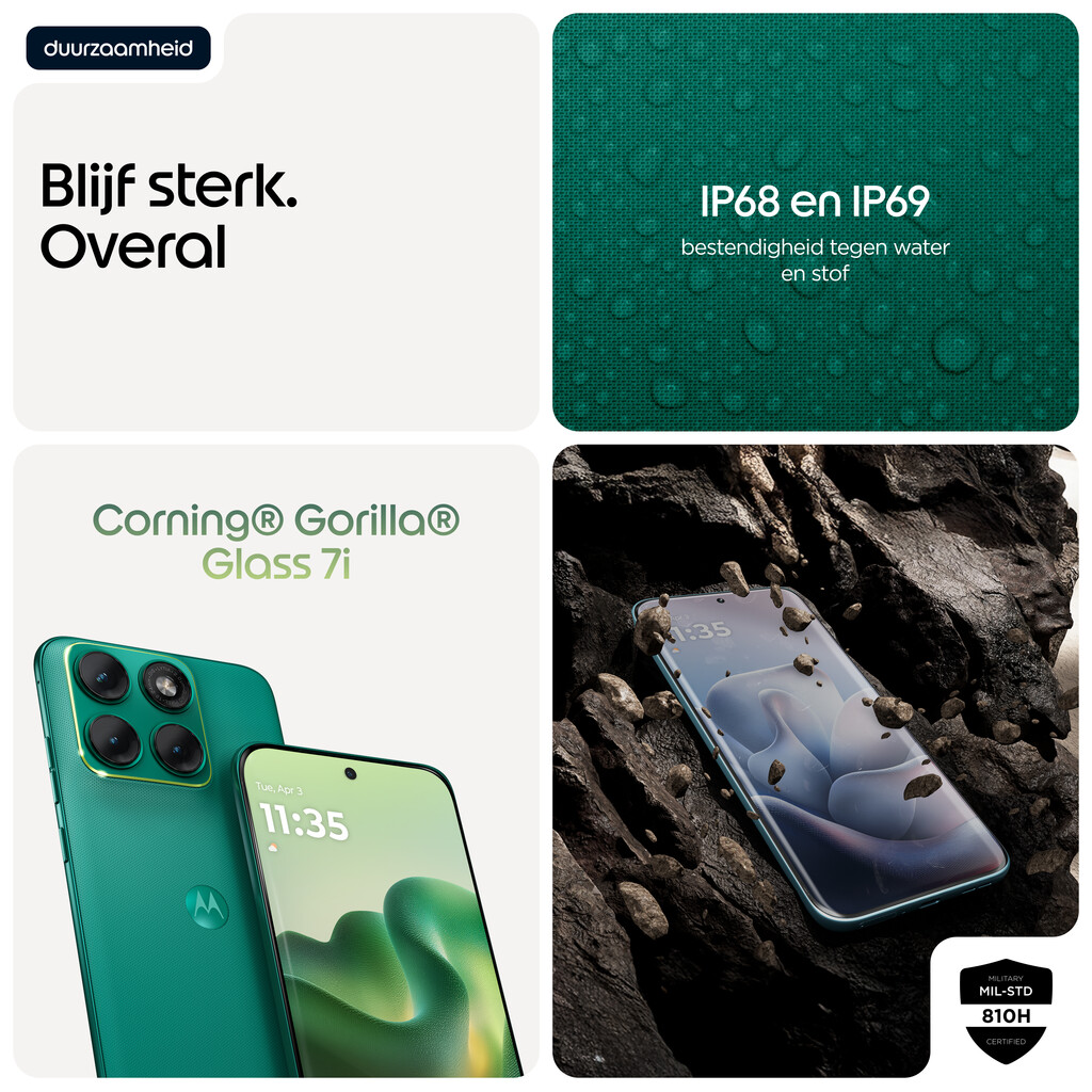 Motorola edge 70 fusion 17,2 cm (6.78") Dual SIM Android 16.0 5G USB Type-C 8 GB 256 GB 7000 mAh Groen - Afbeelding 8
