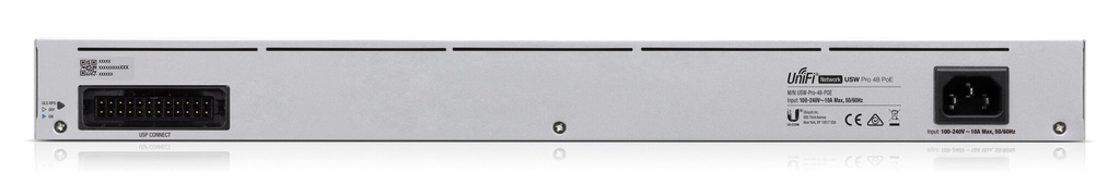 Ubiquiti Networks UniFi Pro 48-Port PoE Managed L2/L3 Gigabit Ethernet (10/100/1000) Power over Ethernet (PoE) 1U Zilver - Afbeelding 2