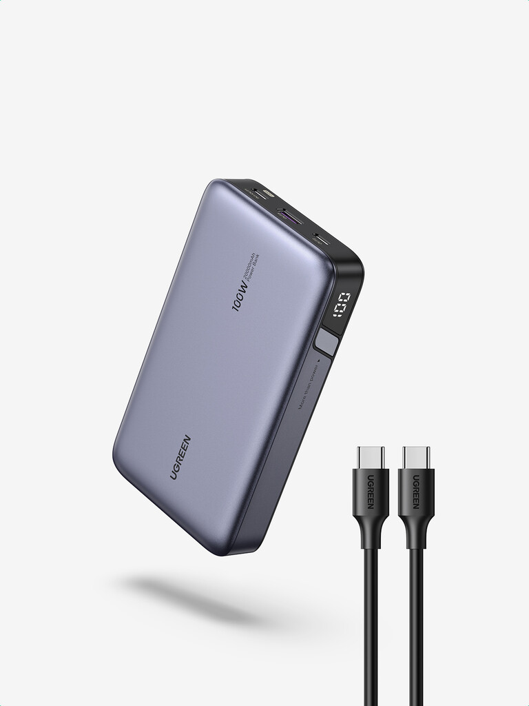 Ugreen 25188 powerbank 20000 mAh Grijs - Afbeelding 3