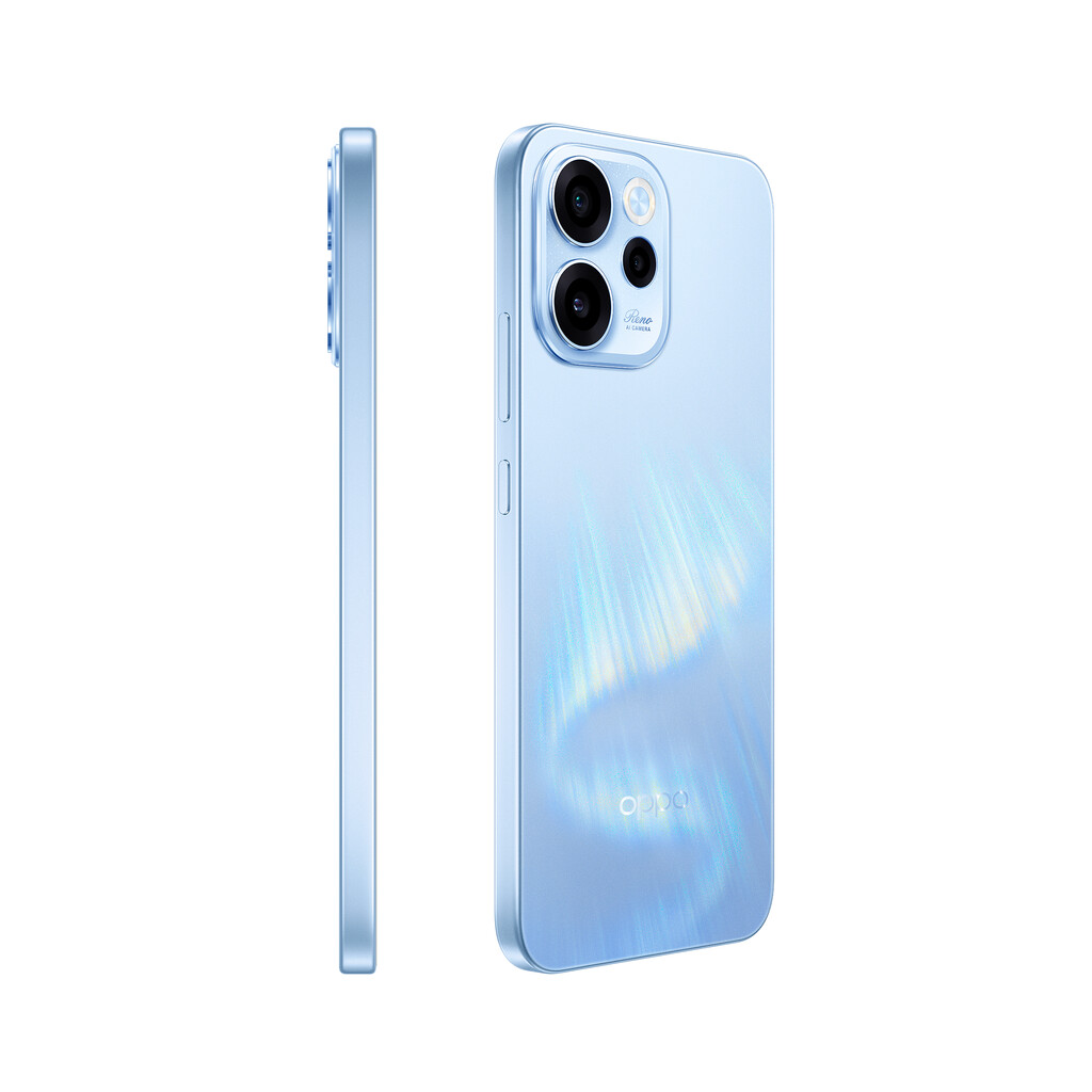 OPPO Reno15 F 5G Aurora Blue Box 16,7 cm (6.57") Dual SIM Android 16.0 USB Type-C 8 GB 256 GB 6500 mAh Blauw - Afbeelding 4