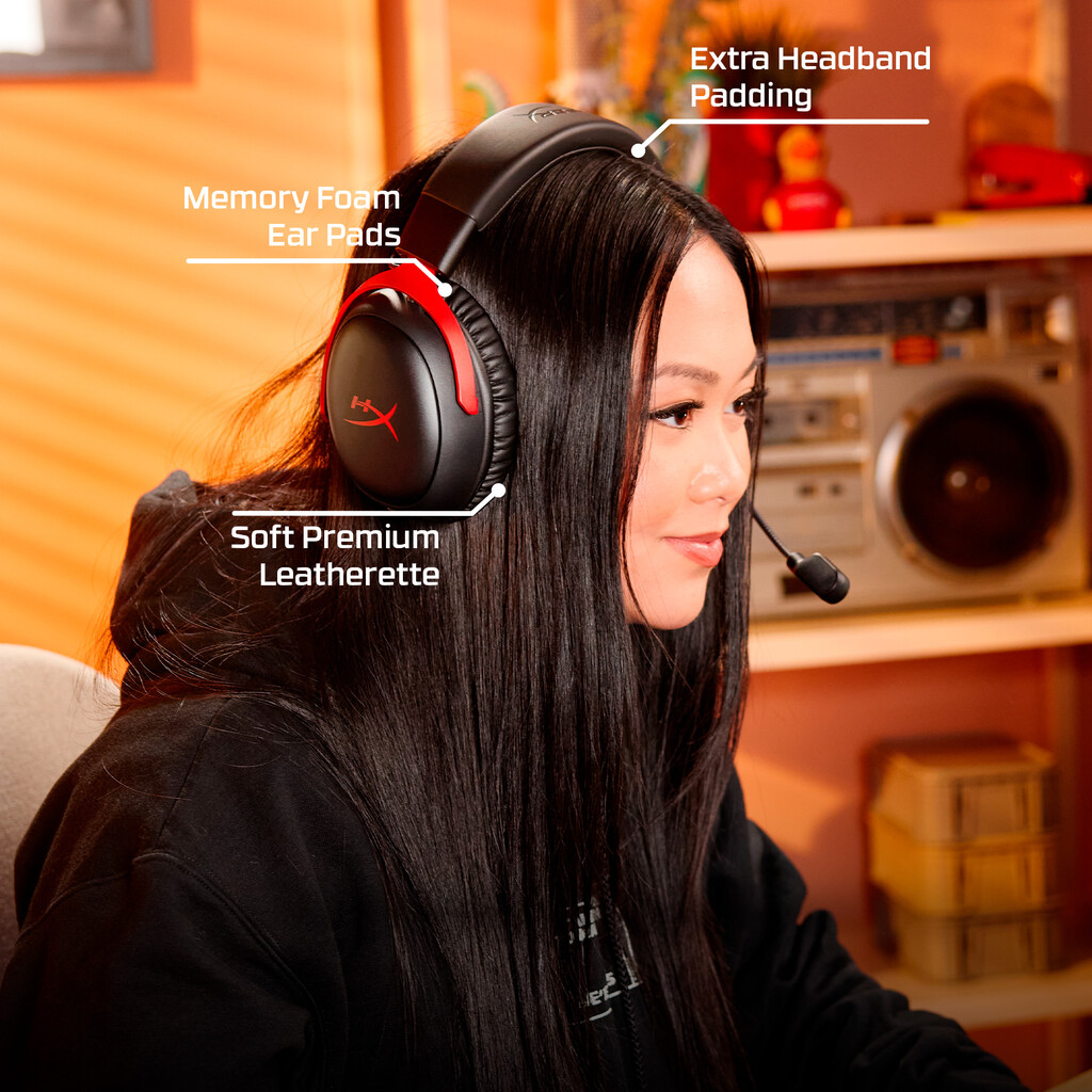 HyperX Cloud III S Wireless - Gaming Headset (zwart) - Afbeelding 5