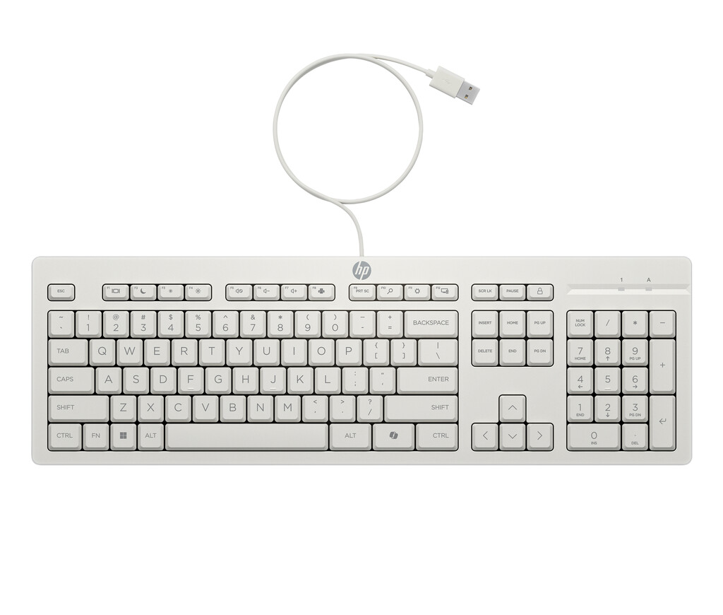 HP 225 Wired Mouse and KB G2 CWH Belgium - English localization AZERTY - Maus - AZERTY toetsenbord Inclusief muis Kantoor USB Wi - Afbeelding 3
