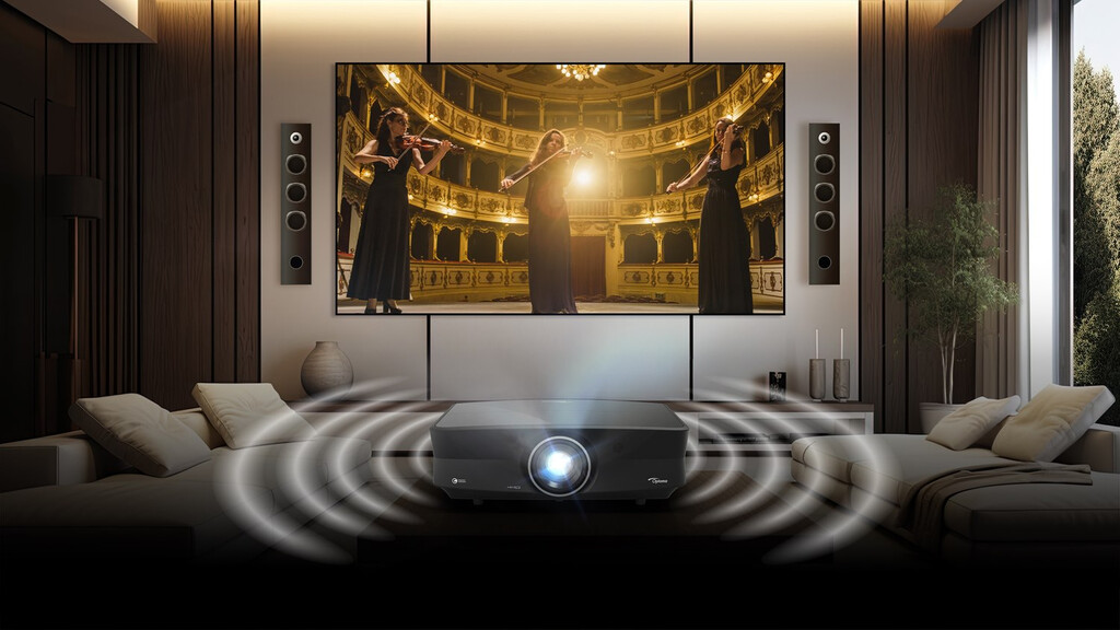Optoma UHZ68LV Projector met normale projectieafstand 5000 ANSI lumens DMD UHD 4K (3840x2160) 3D Zwart - Afbeelding 11