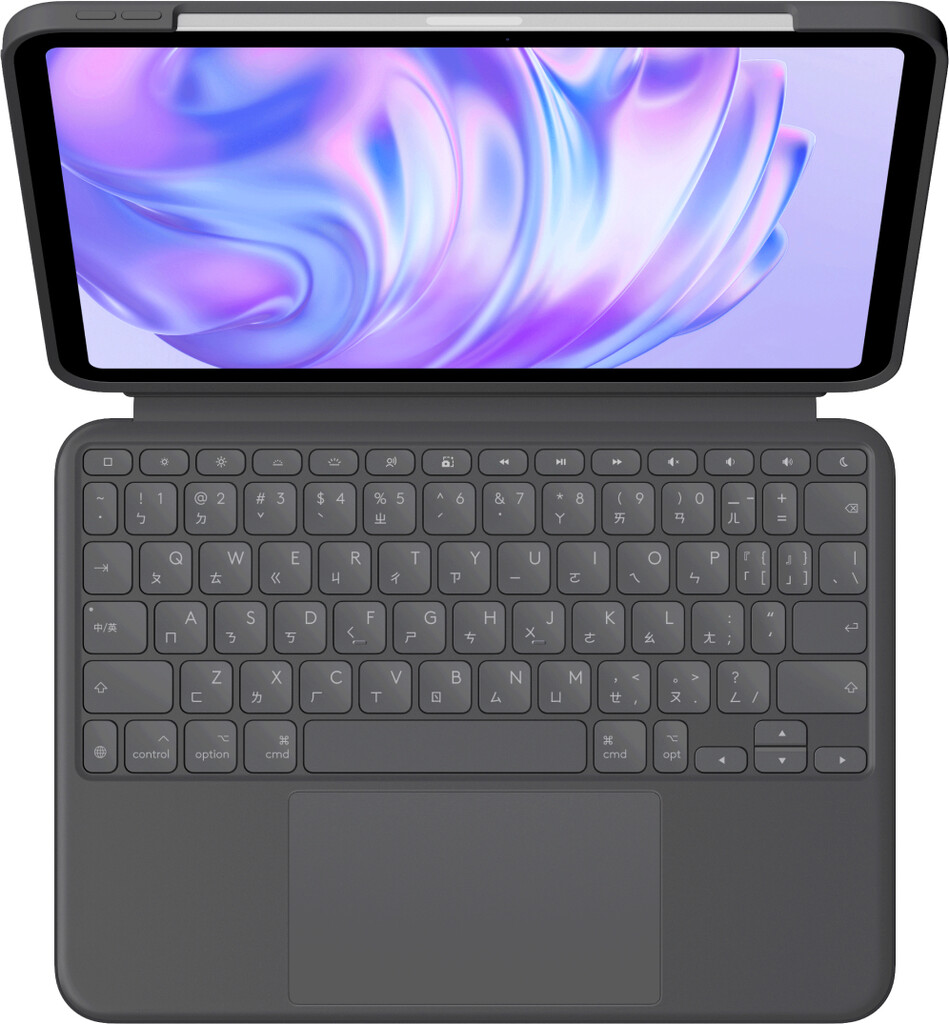 Logitech Combo Touch QWERTZ Zwitsers Smart Connector Grafiet - Afbeelding 2