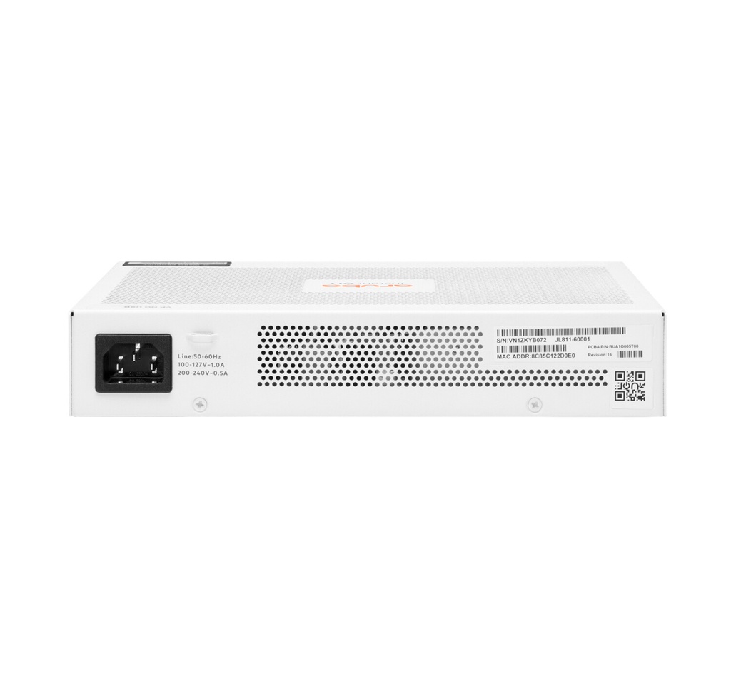 Hewlett Packard Enterprise Aruba Instant On 1830 8G 4p Class4 PoE 65W Managed L2 Gigabit Ethernet (10/100/1000) Power over Ether - Afbeelding 2