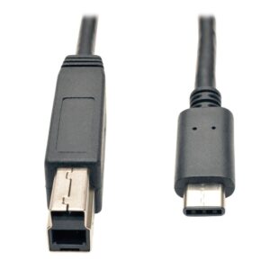Tripp Lite U422-003-G2 USB-kabel USB 3.2 Gen 2 (3.1 Gen 2) 0,9 m USB C USB B Zwart
