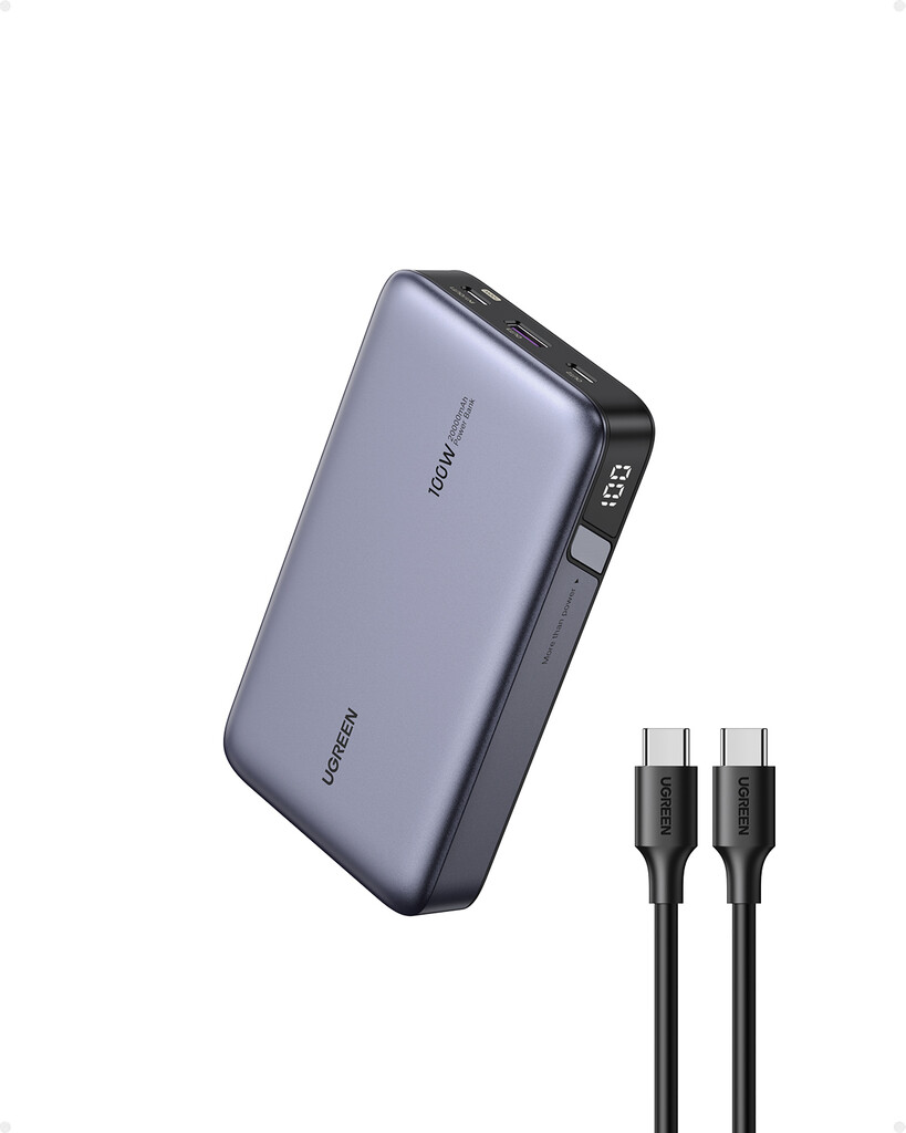 Ugreen 25188 powerbank 20000 mAh Grijs - Afbeelding 2