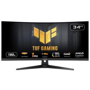 ASUS TUF Gaming VG34VQ3B computer monitor 86,4 cm (34") 3440 x 1440 Pixels UltraWide Quad HD LED Zwart