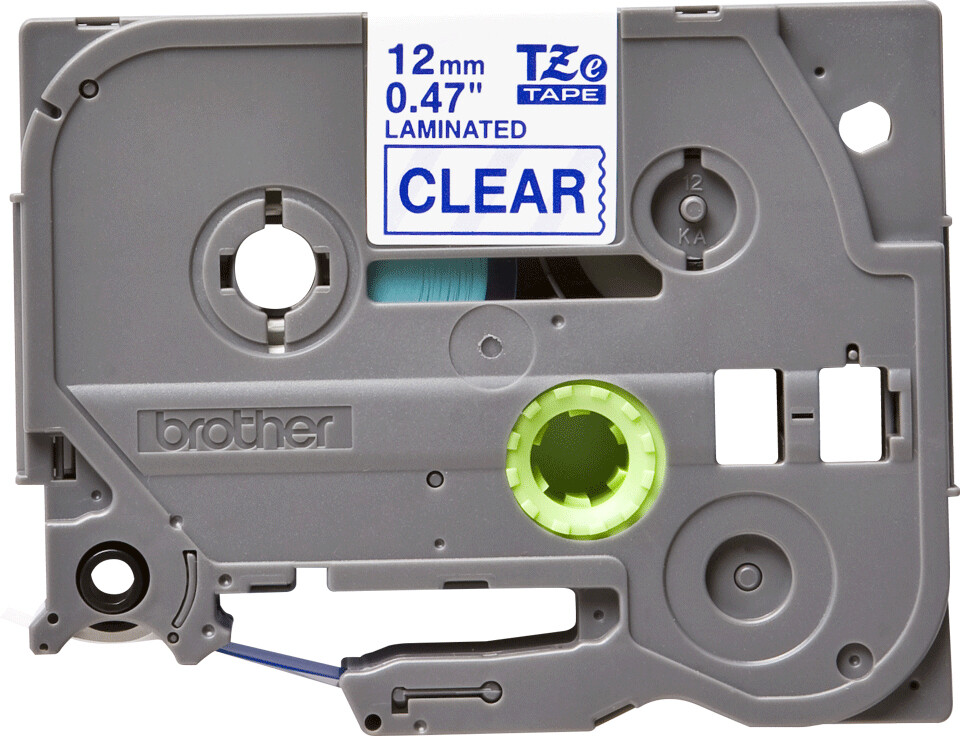 Brother TZE-133 labelprinter-tape Blauw op transparant - Afbeelding 3
