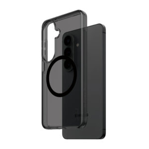 PanzerGlass CARE™ by ® Smokey Case w. Black Qi Samsung Galaxy S26 mobiele telefoon behuizingen Hoes Zwart