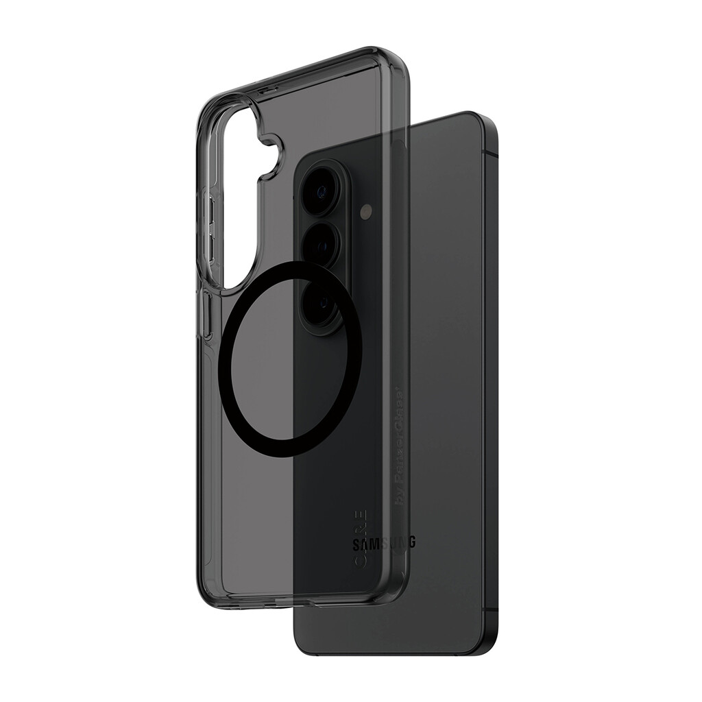 PanzerGlass CARE™ by ® Smokey Case w. Black Qi Samsung Galaxy S26 mobiele telefoon behuizingen Hoes Zwart