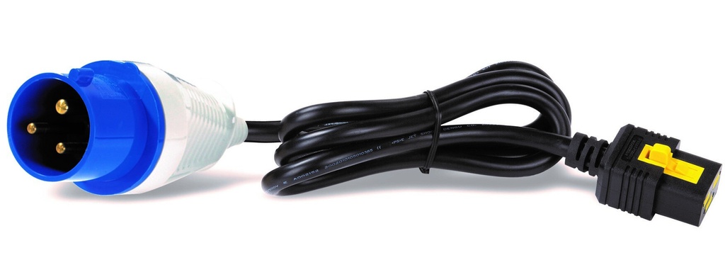 APC Rack PDU AP8858EU3 - Metered, ZeroU, 16A, 230V, (18x) C13 & (2x) C19, IEC 309 16A stekker - Afbeelding 2