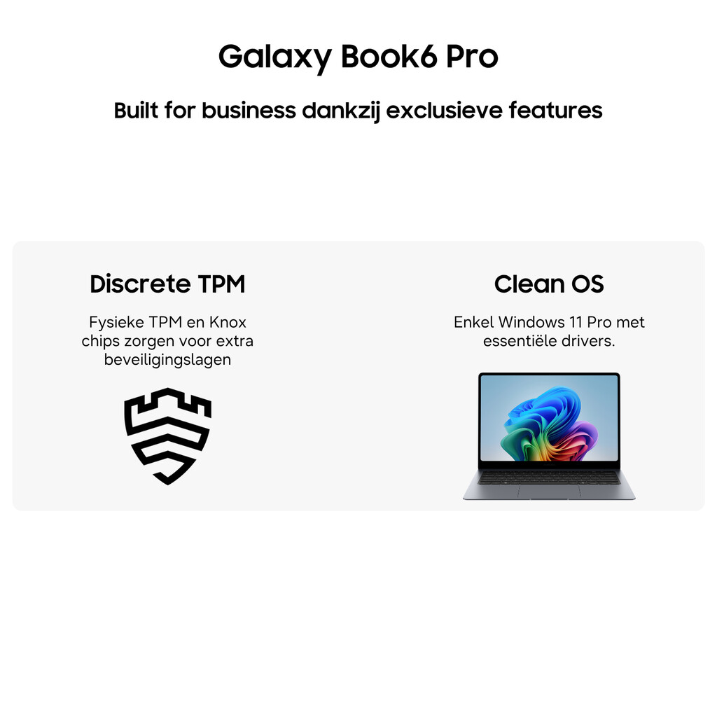 Samsung Galaxy Book6 Pro Book6 Pro 14" W11Pro U7 32GB 512GB Gray Copilot+ PC Intel Core Ultra 7 356H Laptop 35,6 cm (14") Touchs - Afbeelding 10