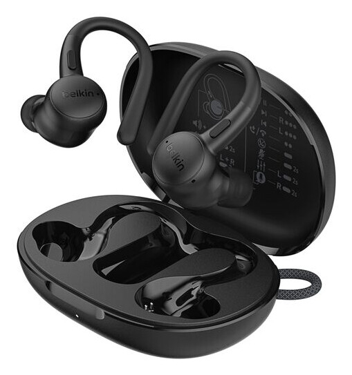 Belkin SoundForm ActiveFit Headset Bedraad en draadloos oorhaak Oproepen/muziek USB Type-C Bluetooth Zwart - Afbeelding 6