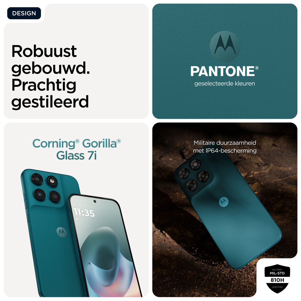 Motorola moto g77 17,3 cm (6.8") Hybride Dual SIM Android 16.0 5G USB Type-C 8 GB 256 GB 5200 mAh Groen - Afbeelding 2