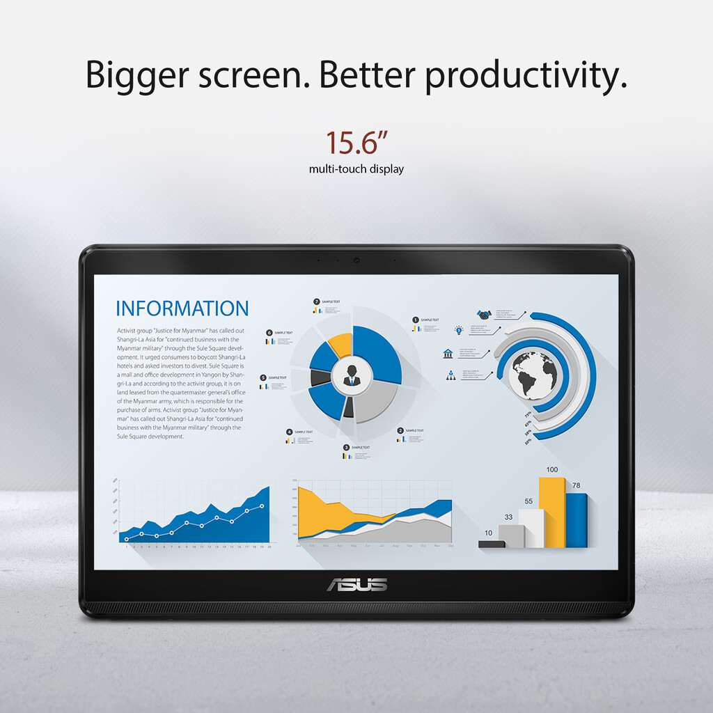 ASUS ExpertCenter E1 AiO E1600WKAT-BMR191W Intel® Celeron® N N4500 39,6 cm (15.6") 1920 x 1080 Pixels Touchscreen All-in-One tab - Afbeelding 20