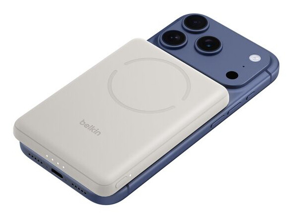 Belkin BPD021HQSA powerbank 5000 mAh Draadloos opladen Zand - Afbeelding 2