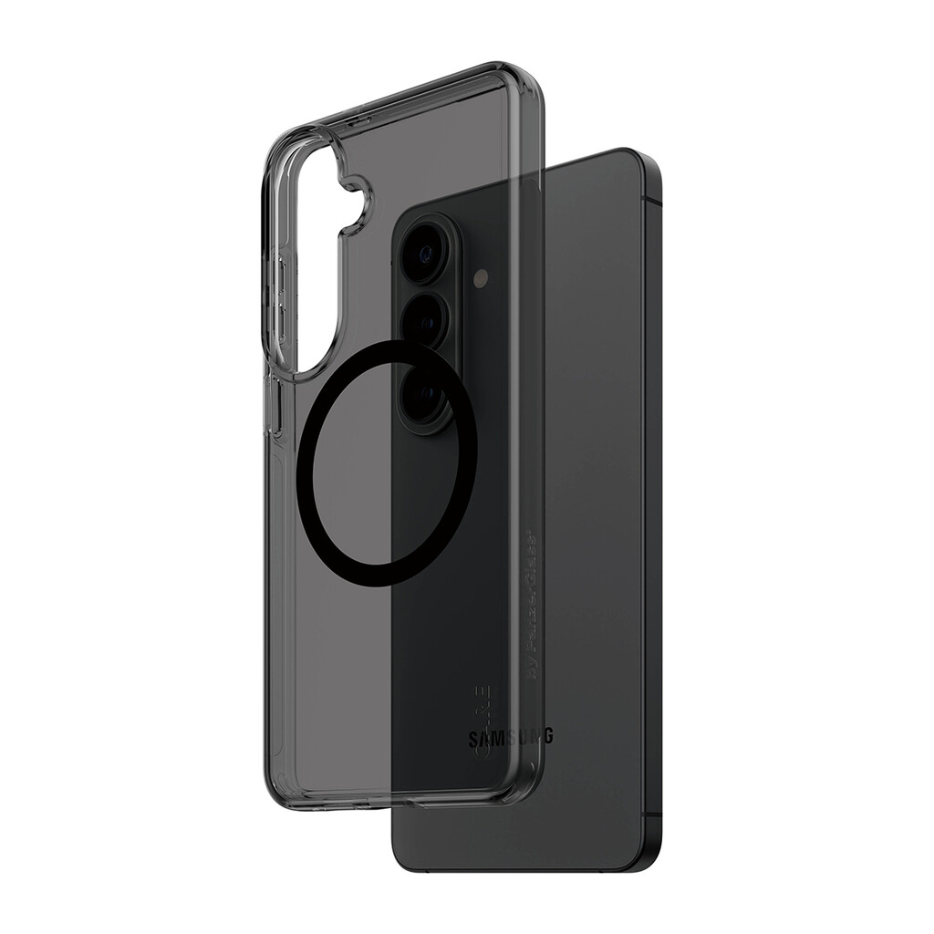 PanzerGlass CARE™ by ® Smokey Case w. Black Qi Samsung Galaxy S26+ mobiele telefoon behuizingen Hoes Zwart