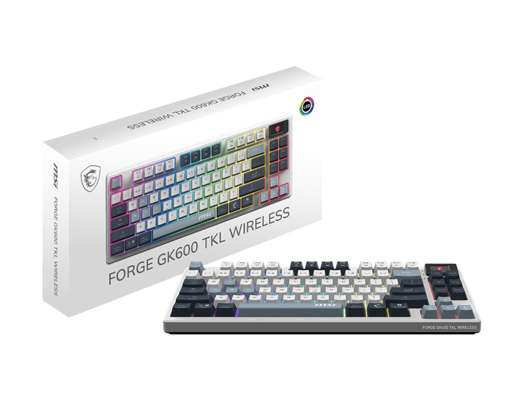 MSI FORGE GK600 TKL WIRELESS Mechanical Gaming Keyboard - Afbeelding 5