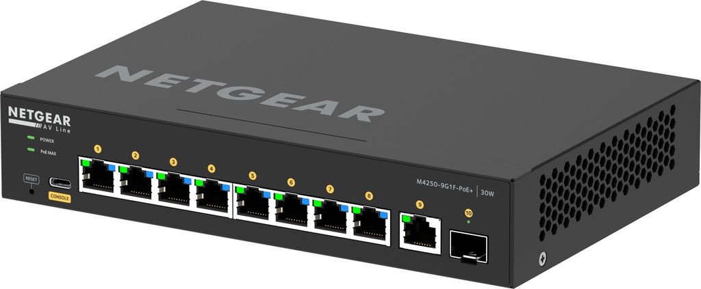 NETGEAR GSM4210PD Managed L2/L3 Gigabit Ethernet (10/100/1000) Power over Ethernet (PoE) Zwart - Afbeelding 8