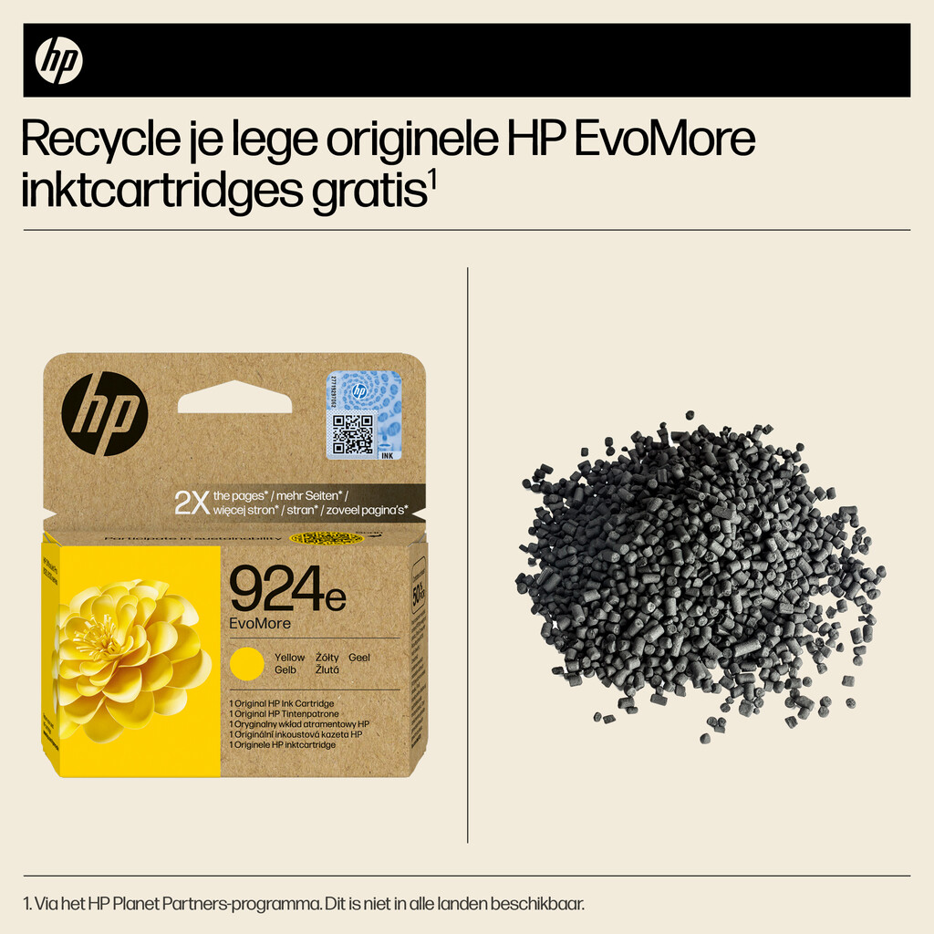 HP 924e EvoMore originele gele inktcartridge - Afbeelding 2