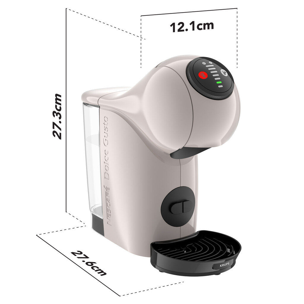 Krups NESCAFÉ DOLCE GUSTO NESCAFÉ® Dolce Gusto® KP243A GENIO S koffiecupmachine taupe - Afbeelding 14