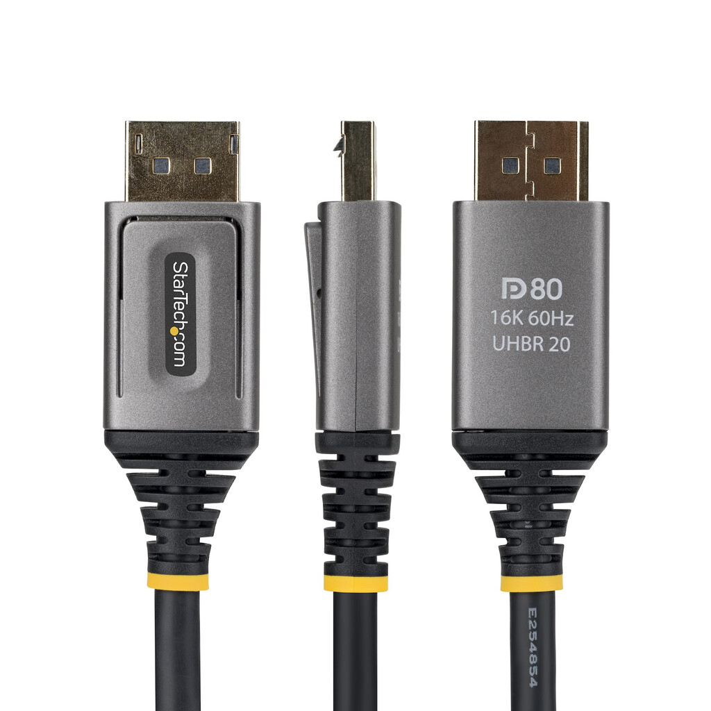 StarTech.com 50cDisplayPort 2.1 Kabel, VESA Gecertificeerde DP80 DisplayPort Kabel, Ongecomprimeerde 10K/8K 60Hz, 16K 60Hz/8K 24 - Afbeelding 3
