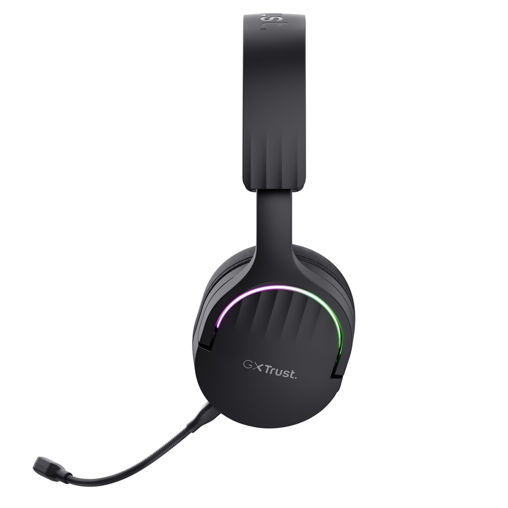 Trust GXT 491 Fayzo Gaming Headset - Draadloze gamingheadset – Bluetooth en USB verbinding – Afneembare microfoon – Zwart - Afbeelding 6